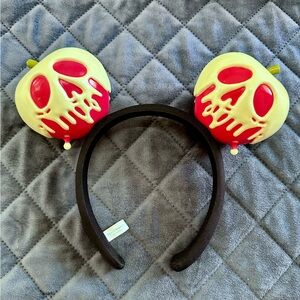 Disney Tokyo Official Poison Apple Mickey Ears Glow in the Dark RARE